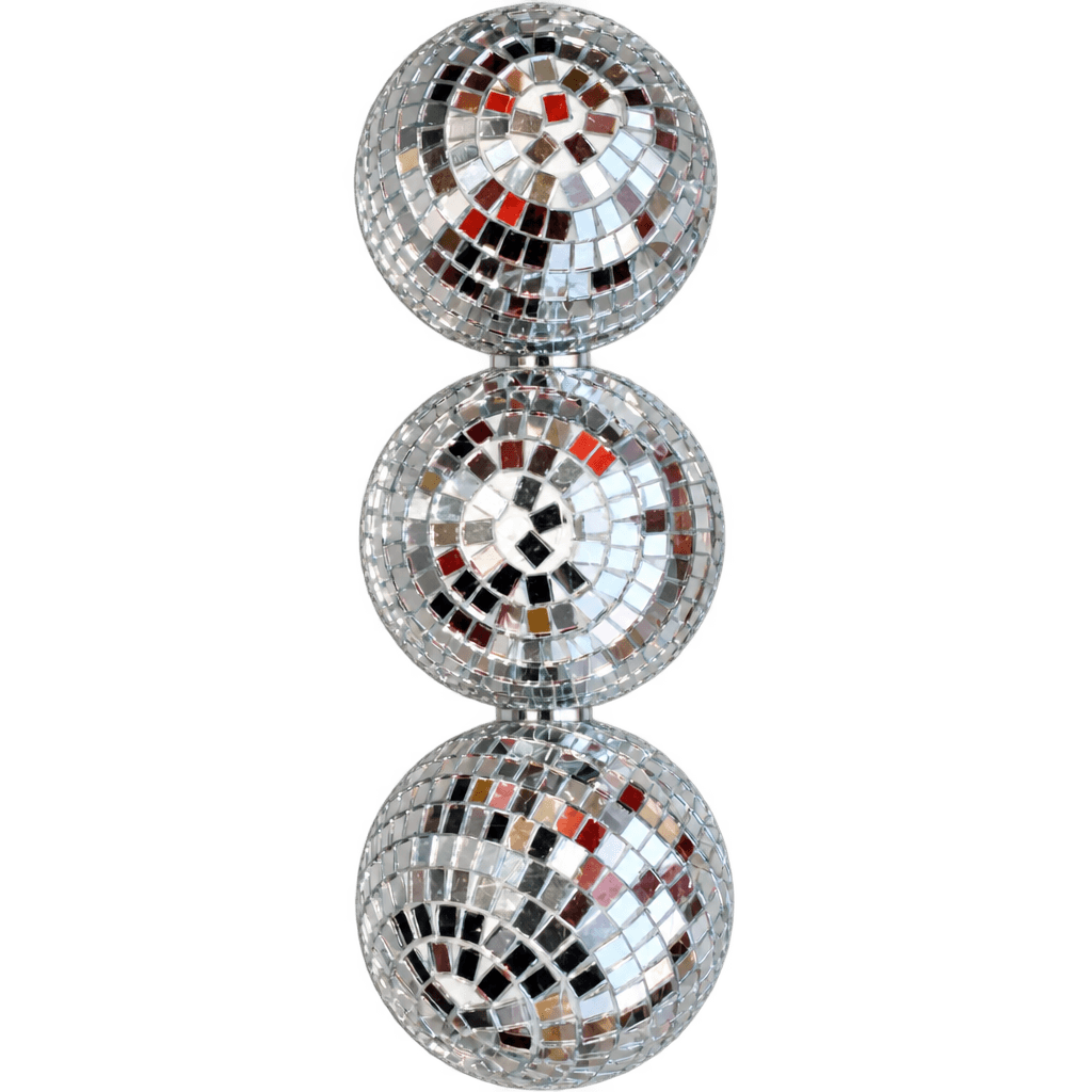 3PCS SET SHINING DISCO BALLS 10CM