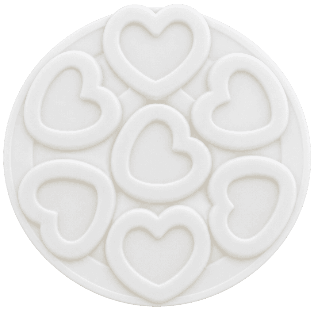 ROUND HEART DESIGN SHAPE MOUSSE CAKE, CHOCOLATE, JELLY SILICONE MOULD