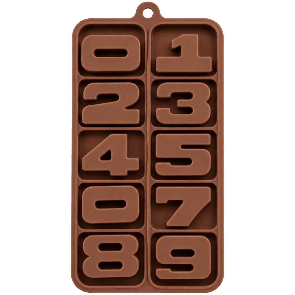 NUMBERS SHAPED CHOCOLATE, JELLY, CANDY SILICONE MOULD