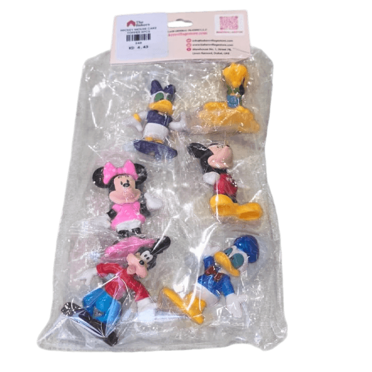 MICKEY MOUSE CAKE TOPPER 6PCS