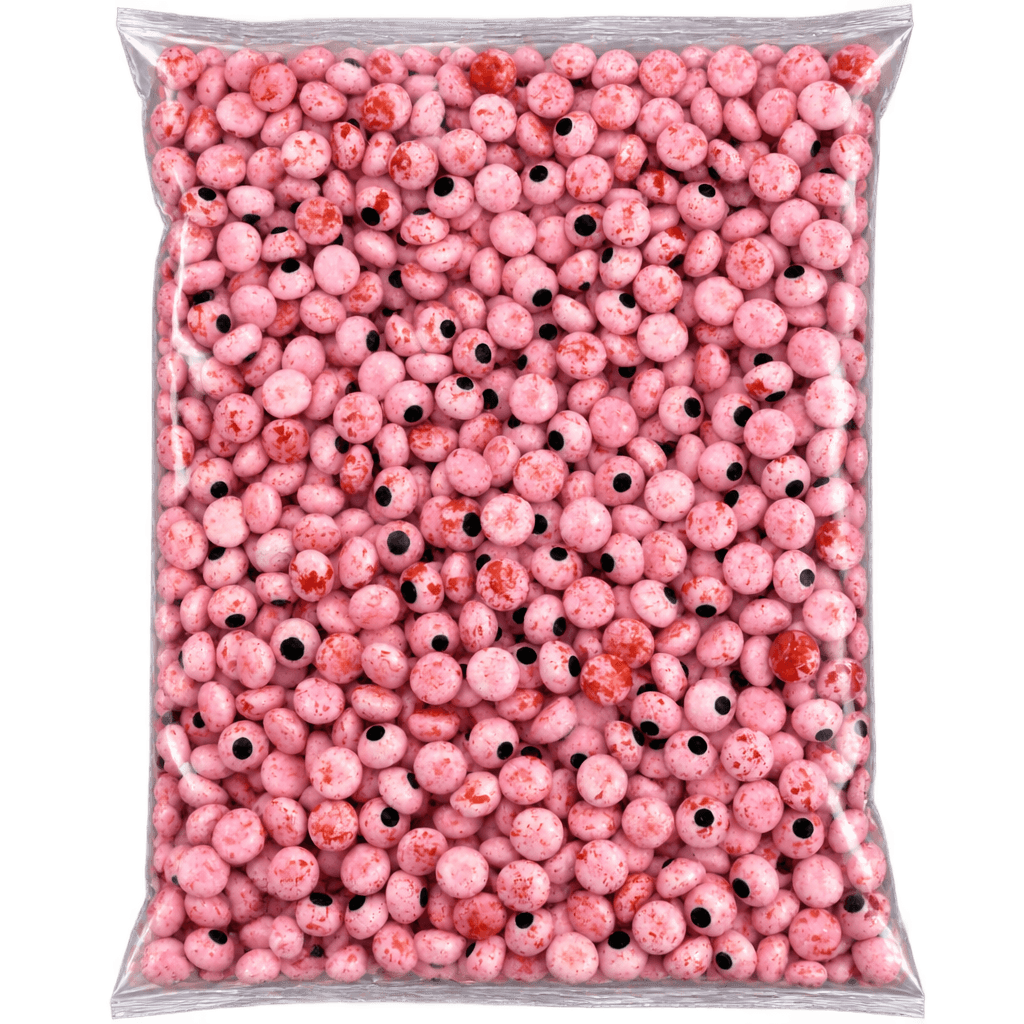 SUGARMILL 10MM HALLOWEEN EYEBALL SPRINKLES RED 100 GRAMS