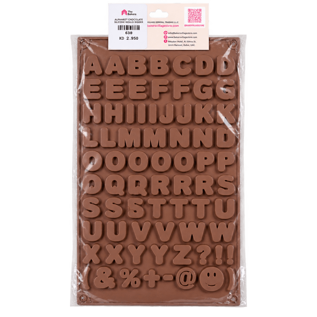 ALPHABETS CHOCOLATE SILICONE MOULD BIGGER