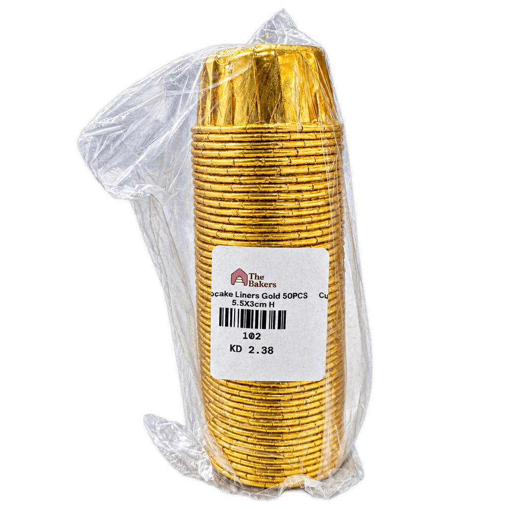 CUPCAKE LINERS GOLD 50PCS 5․5X3CM H