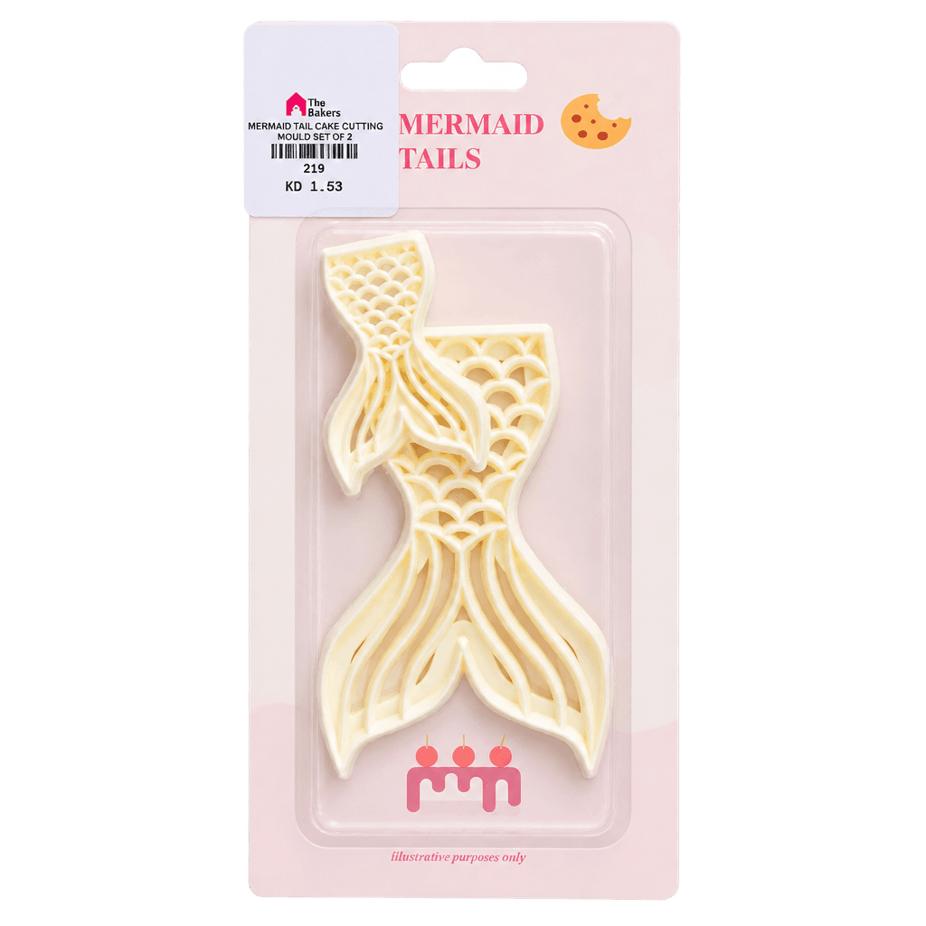 MERMAID TAIL CAKE CUTTING MOULD SET OF 2
