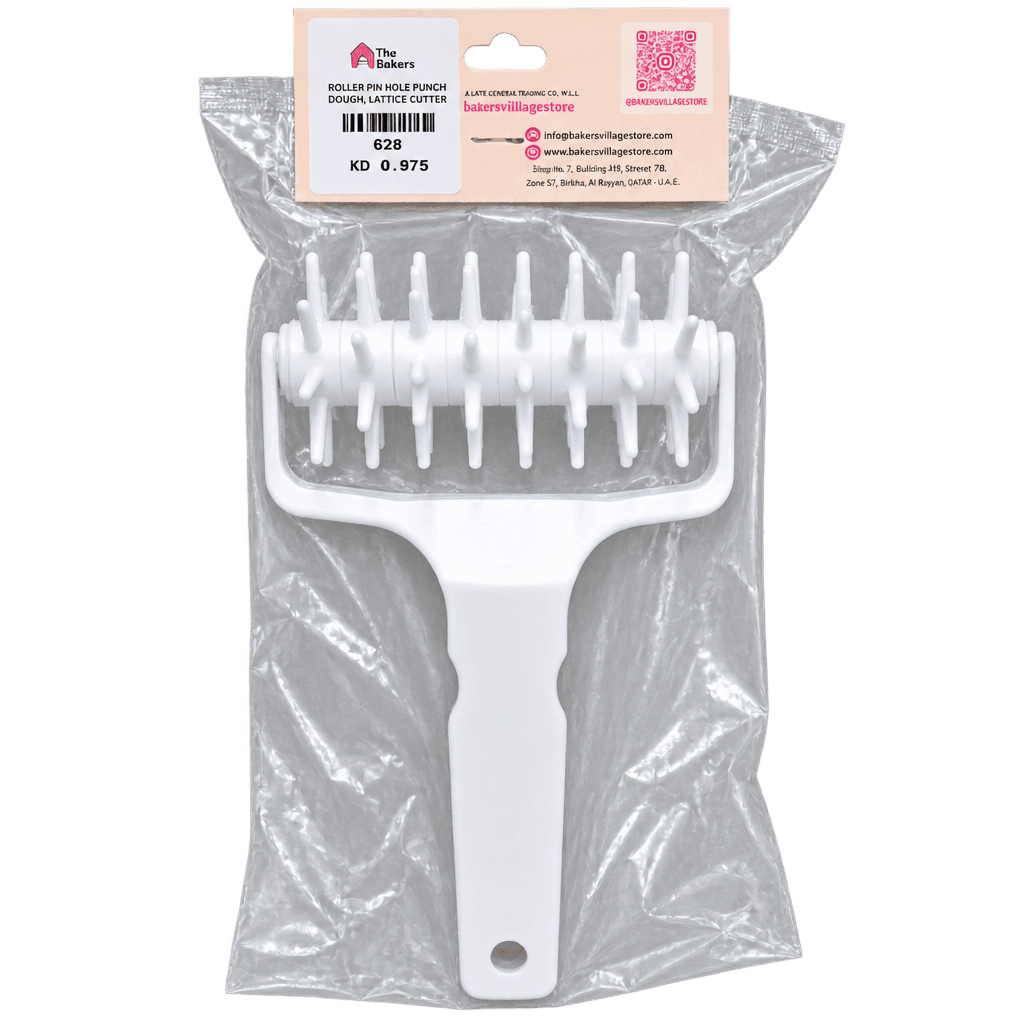 ROLLER PIN HOLE PUNCH DOUGH, LATTICE CUTTER