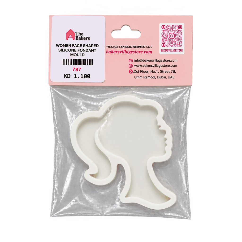 WOMEN FACE SHAPED SILICONE FONDANT MOULD
