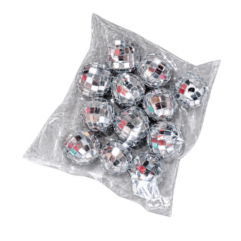 12PCS SET SHINING DISCO BALLS 2CM