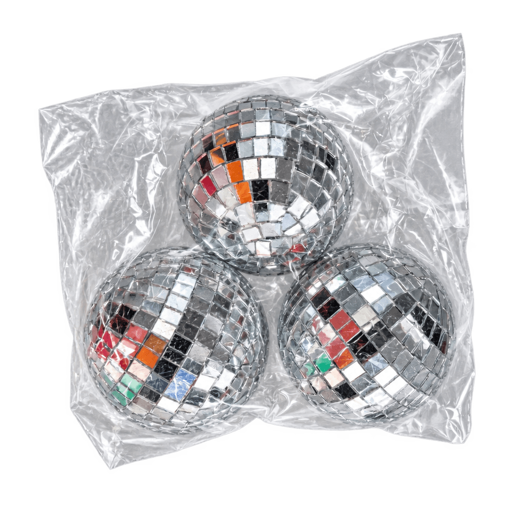 3PCS SET SHINING DISCO BALLS 7CM
