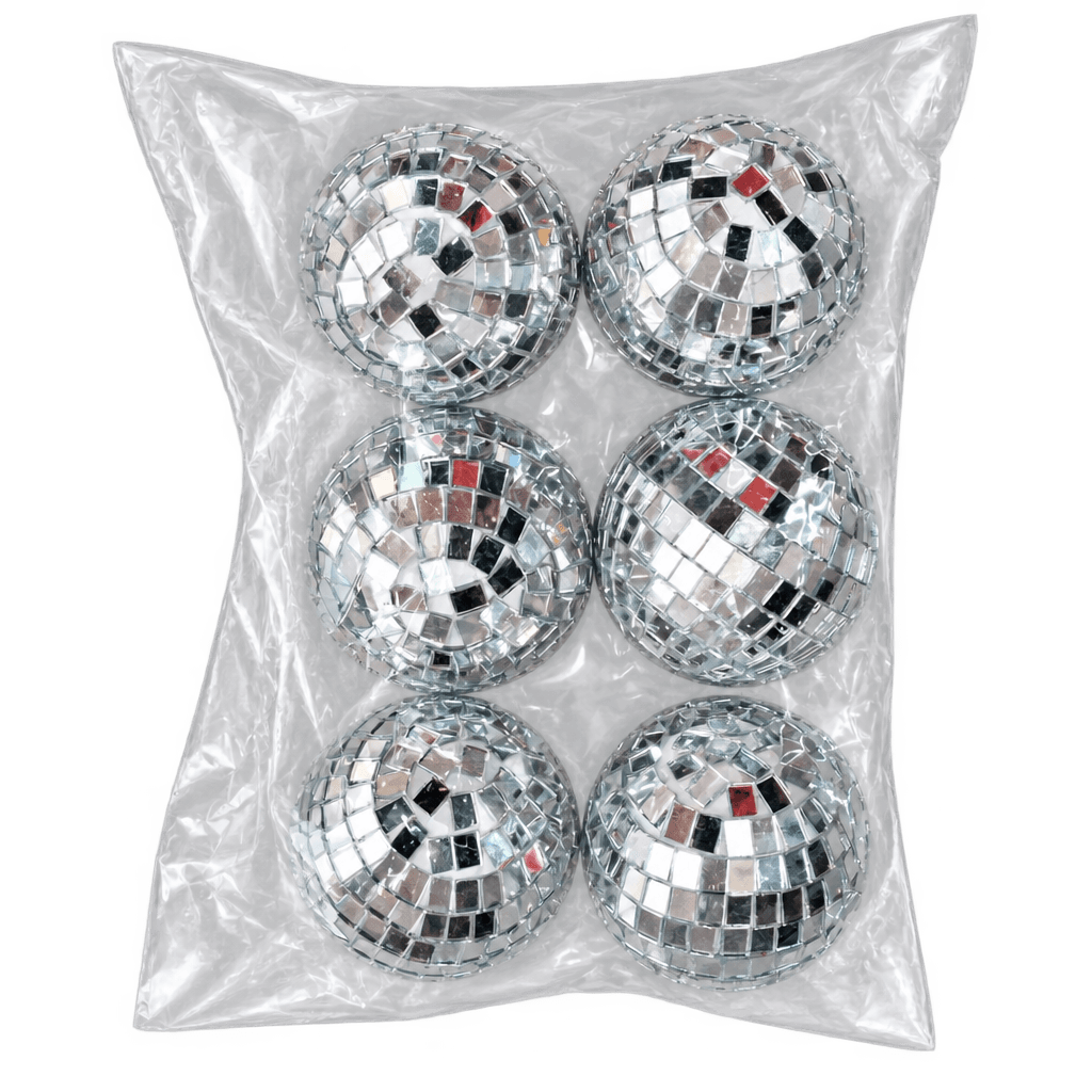 6PCS SET SHINING DISCO BALLS 6CM